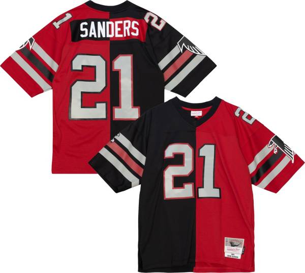 Mitchell & Ness Men's Atlanta Falcons Deion Sanders #21 1989 Split  Throwback Jersey