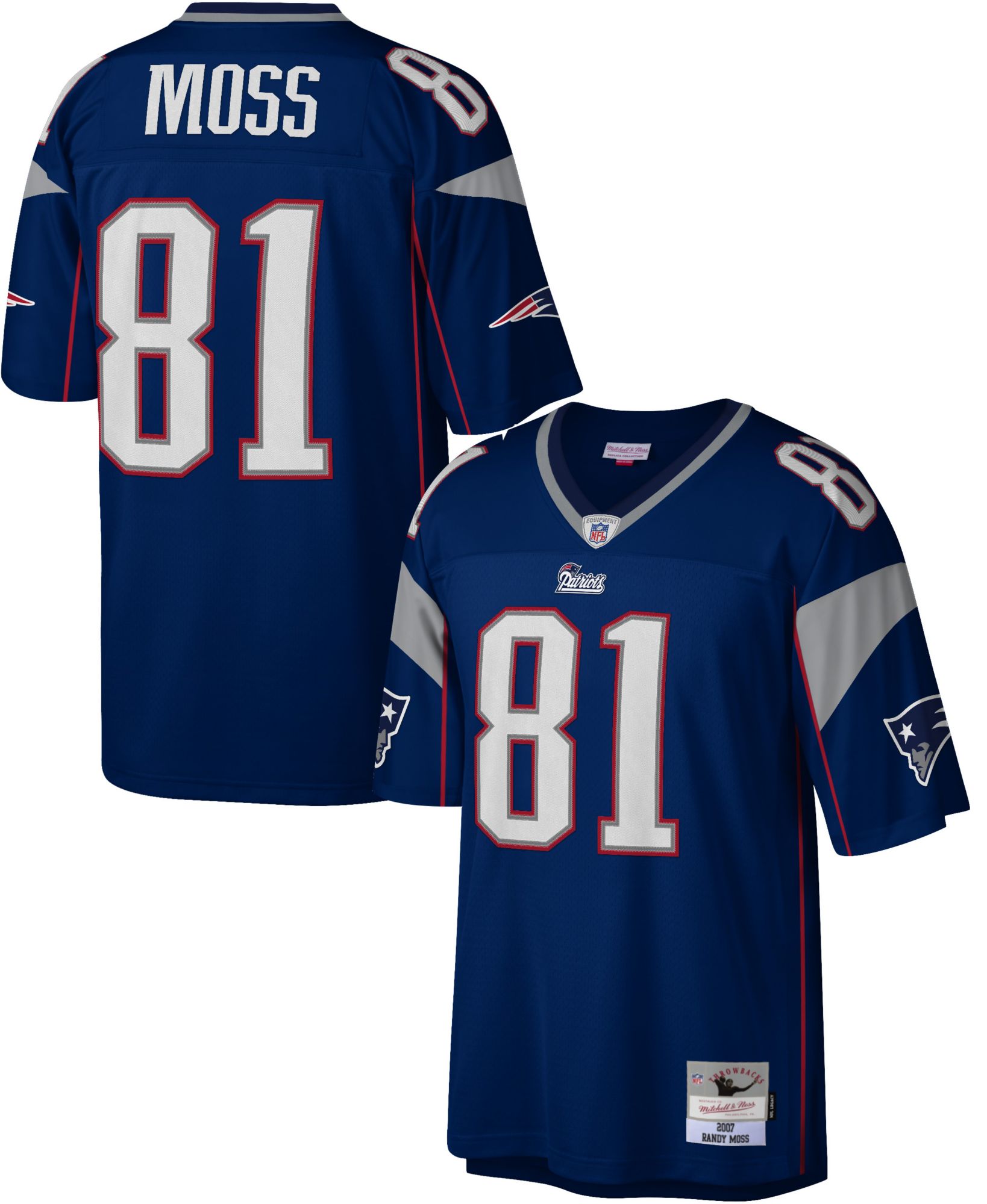 Patriots throwback blue jersey