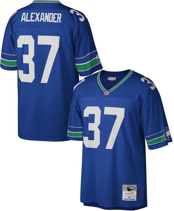 Mitchell & Ness Men's Seattle Seahawks Shaun Alexander #37 2000 Royal Throwback  Jersey