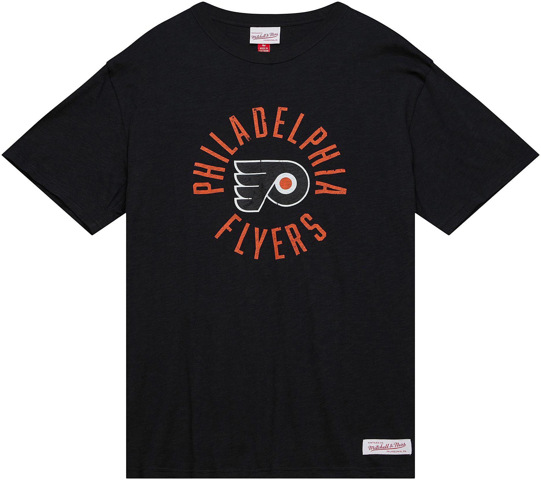 Mitchell & Ness Philadelphia Flyers 2023 Slub Black T-Shirt