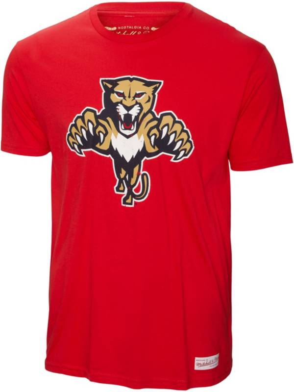 Mitchell & Ness Florida Panthers Distressed Logo Red T-Shirt product image
