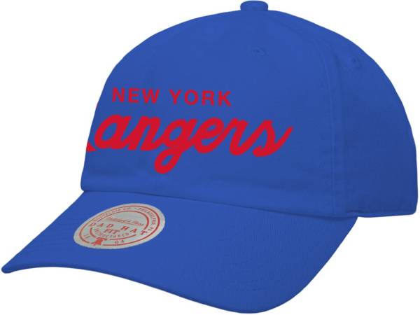 Mitchell & Ness New York Rangers Script Adjustable Dad Hat product image