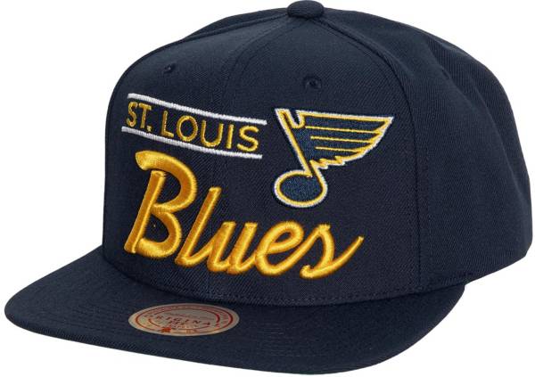Mitchell & Ness St. Louis Blues Script Adjustable Dad Hat
