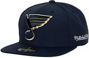 St. Louis BLUES Hat Ball Adjustable Strapback Blue White Gold Embroidered  NHL