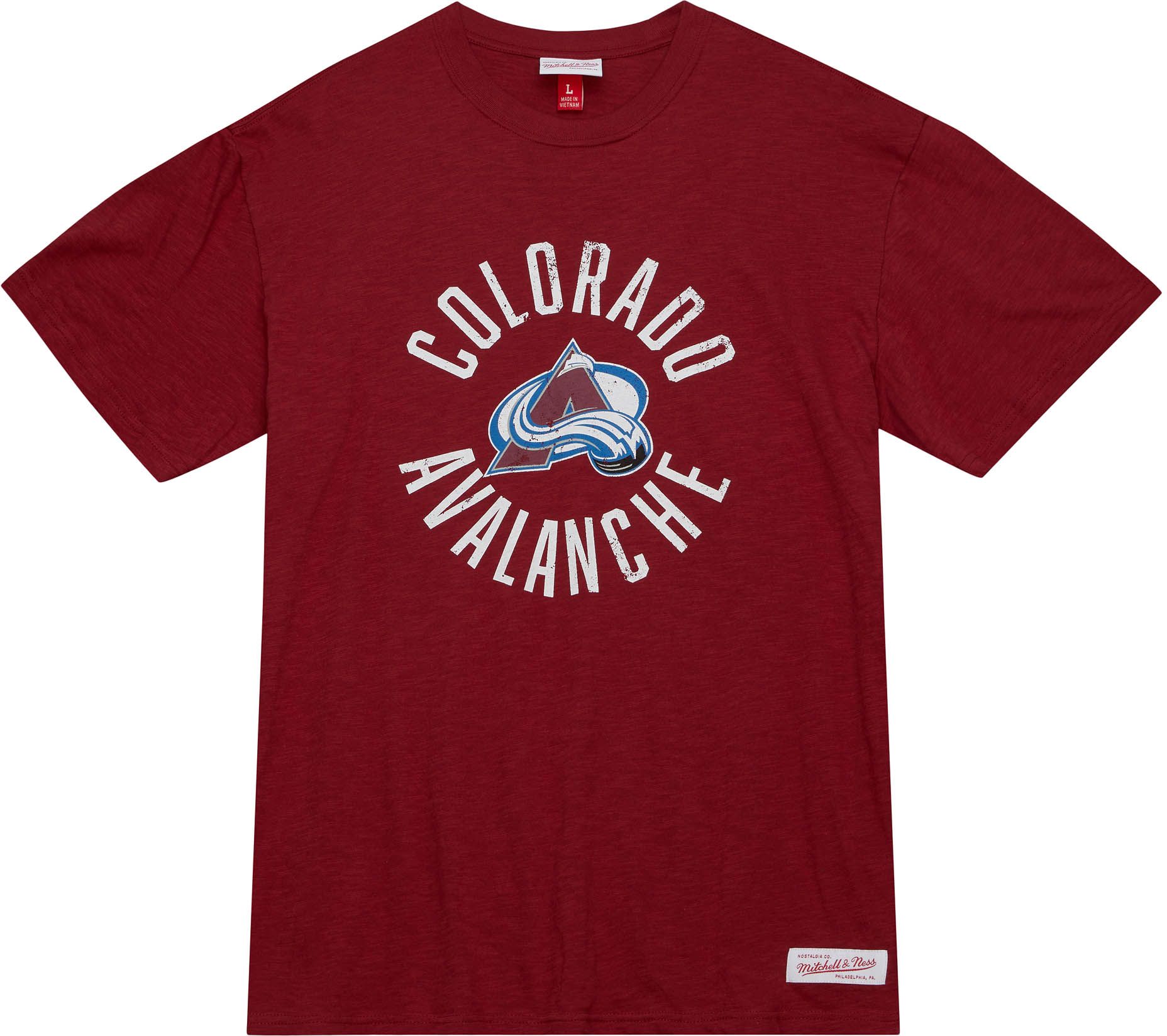 Mitchell & Ness Colorado Avalanche 2023 Slub Red T-Shirt