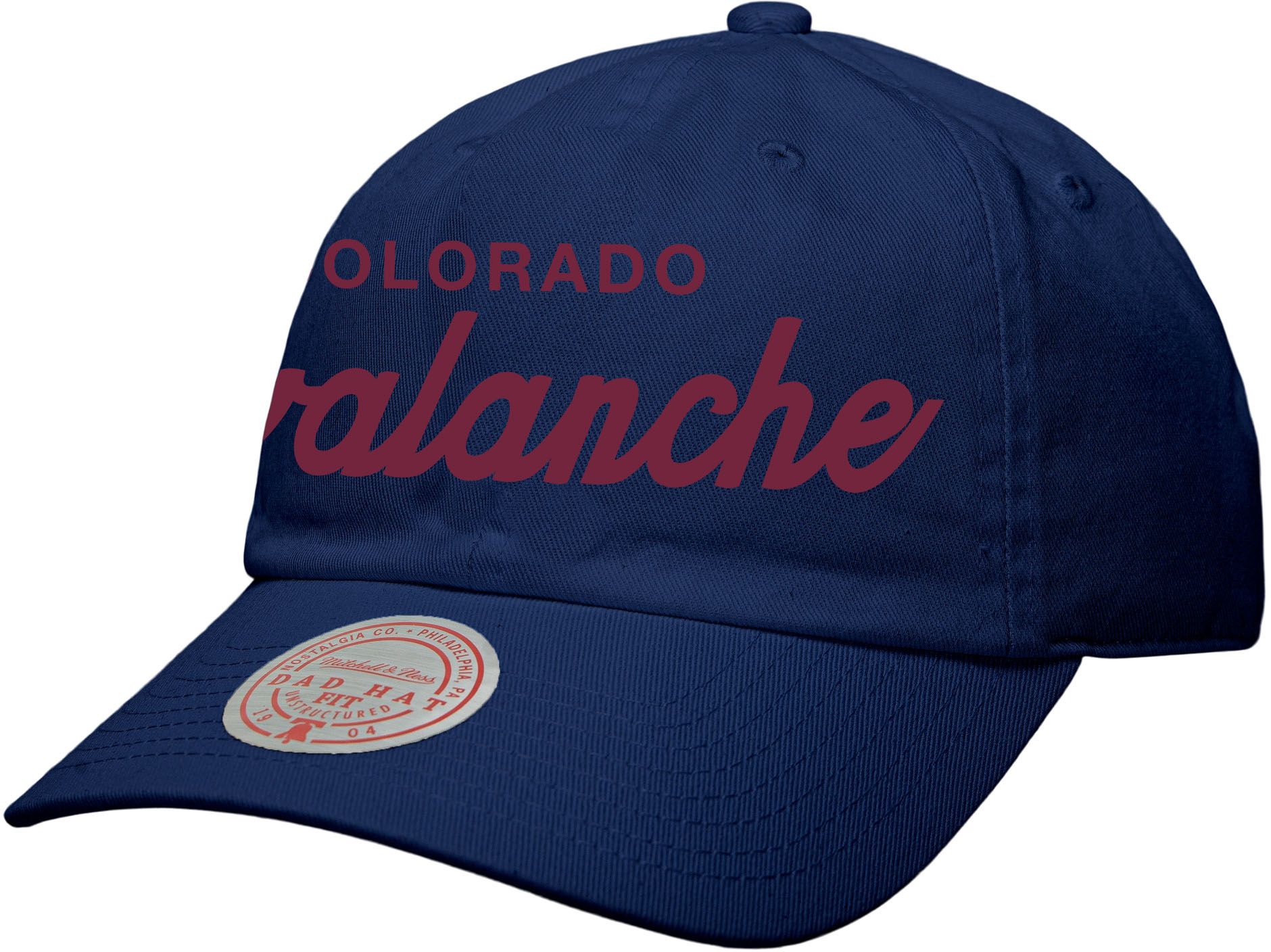 Mithcell & Ness Adult Colorado Avalanche Script Adjustable Dad Hat product image