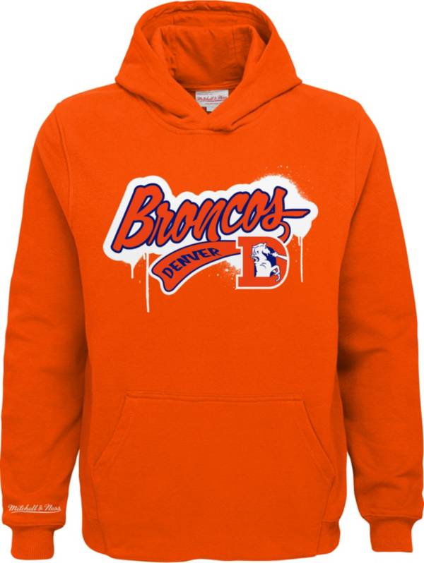 Mitchell & Ness Youth Denver Broncos Light Up Orange Pullover Hoodie product image
