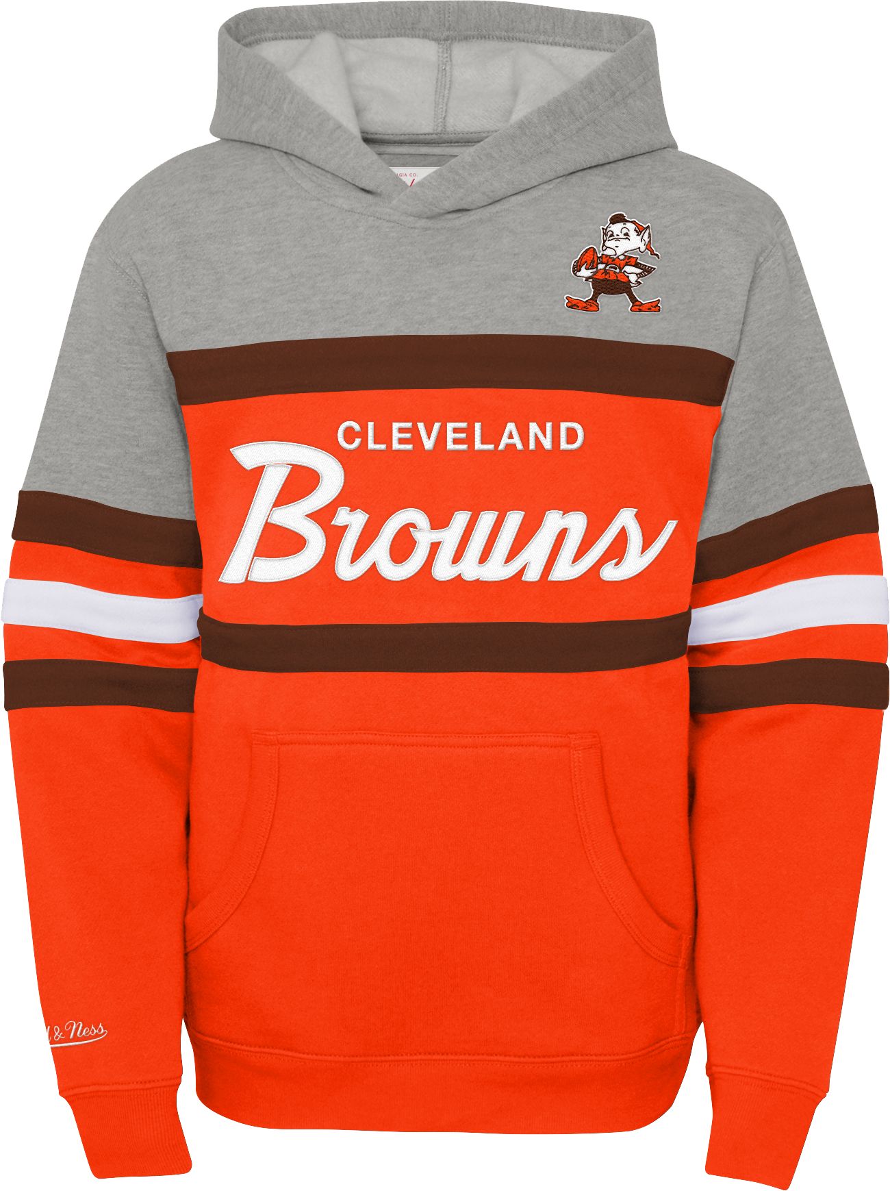 Mitchell & Ness Youth Cleveland Browns Head Coach Orange Pullover Hoodie product image