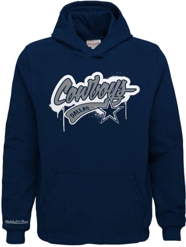 Mitchell & Ness Youth Dallas Cowboys Light Up Pullover Navy Hoodie product image