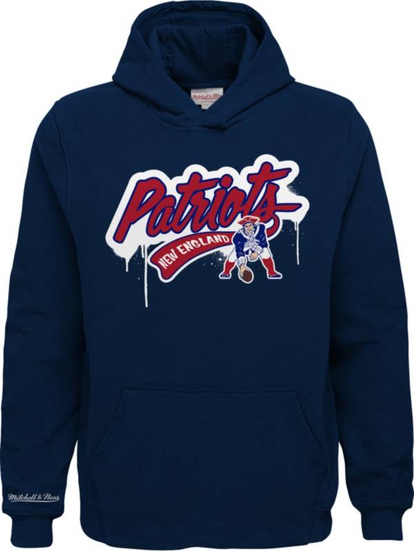 Mitchell & Ness Youth New England Patriots Light Up Navy Pullover Hoodie product image