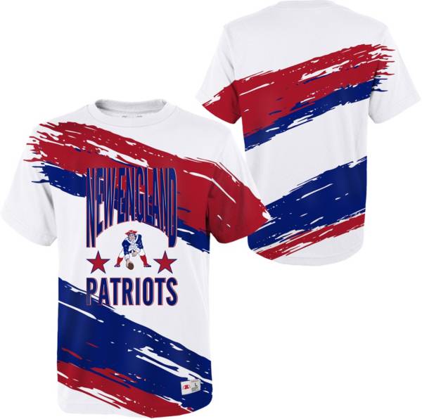 Mitchell & Ness Youth New England Patriots Paint Brush White T-Shirt product image