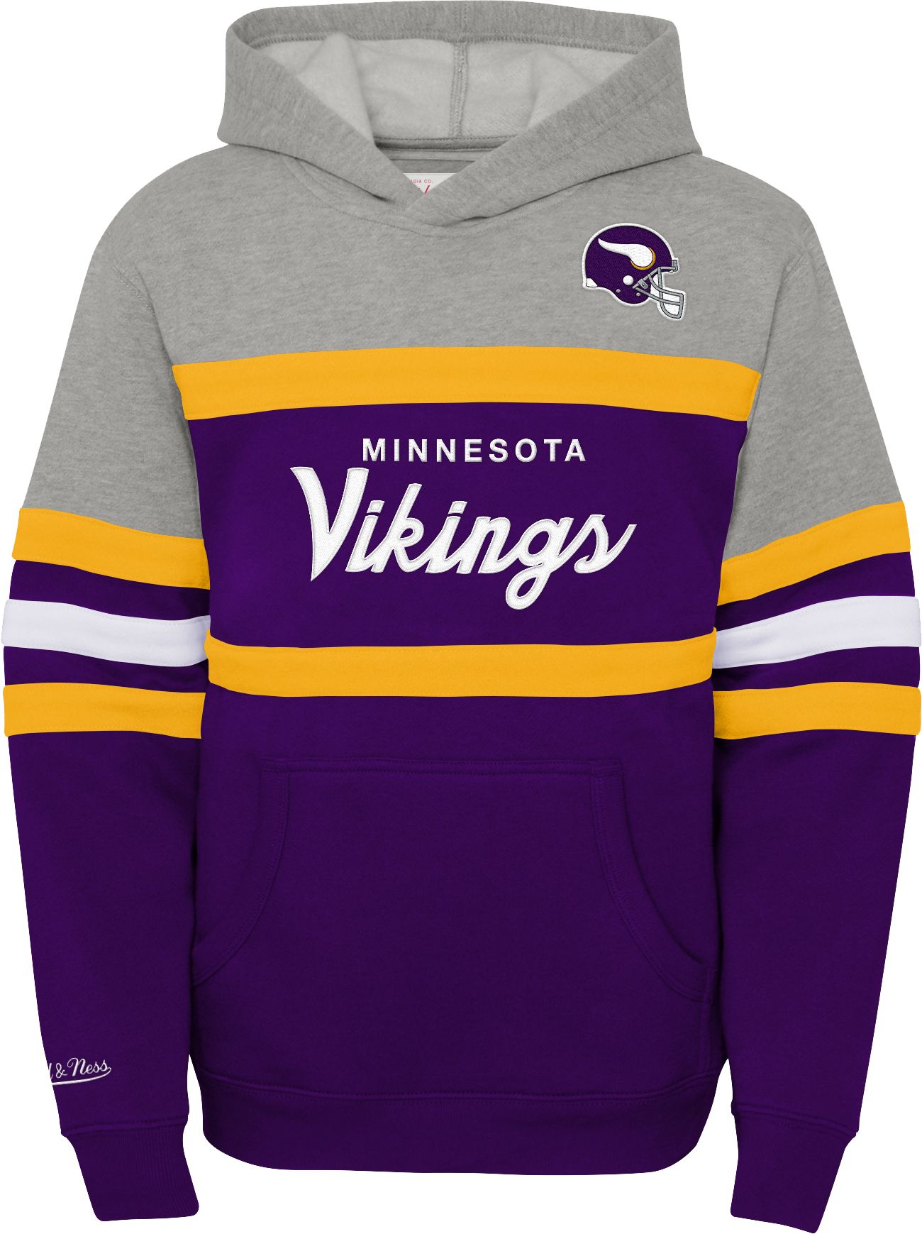 Mitchell & Ness Youth Minnesota Vikings Head Coach Purple Pullover Hoodie product image