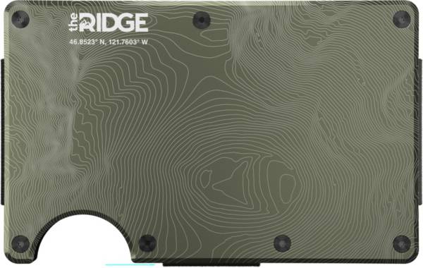 Ridge Wallet Mount Rainier Topographic Wallet with Cash Strap and Money Clip product image