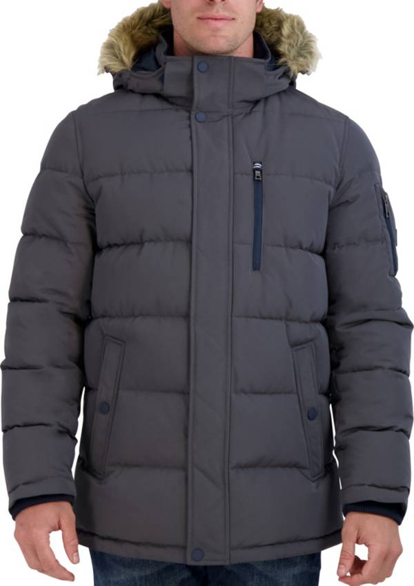 Nautica faux fur trimmed best sale hooded jacket