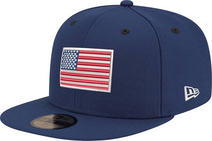 New Era Adult USA Flag 59FIFTY Fitted Hat, Men's, Size 7, Navy Camo