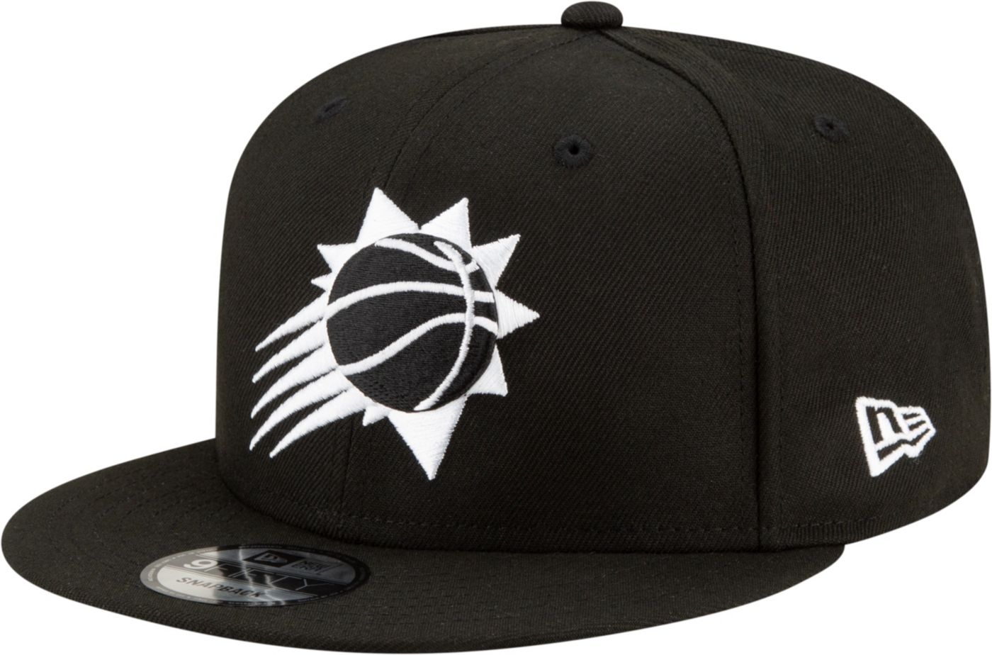 New Era Phoenix Suns Black WHite 9Fifty Adjustable Snapback Hat Dick s Sporting Goods