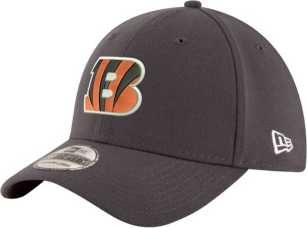 New Era Men's Cincinnati Bengals Logo Grey 39Thirty Stretch Fit Hat