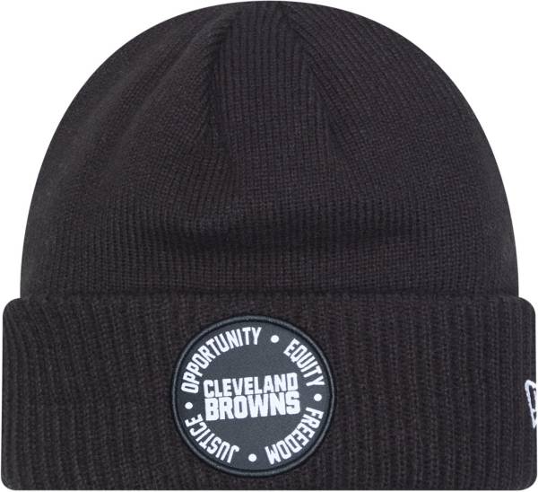 New Era Cleveland Browns Inspire Change Black Knit Beanie product image