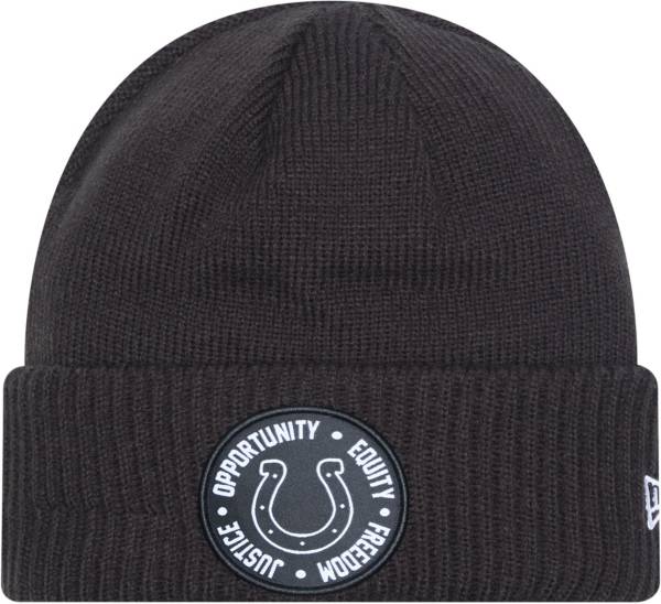 New Era Indianapolis Colts Inspire Change Black Knit Beanie product image