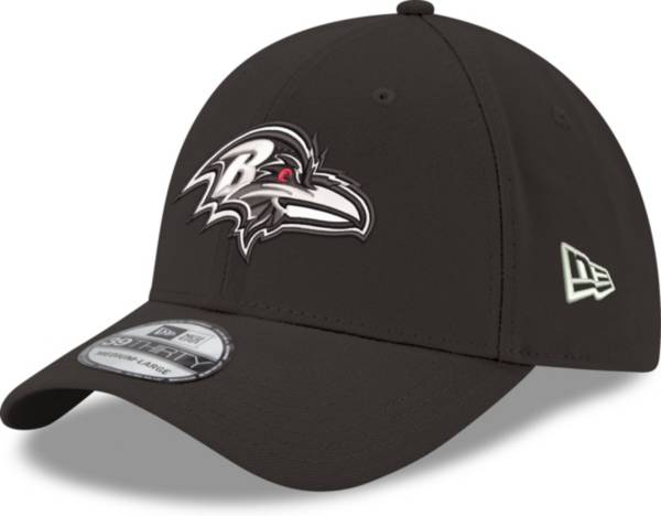 New Era Men's Baltimore Ravens Logo 39Thirty Black Stretch Fit Hat product image