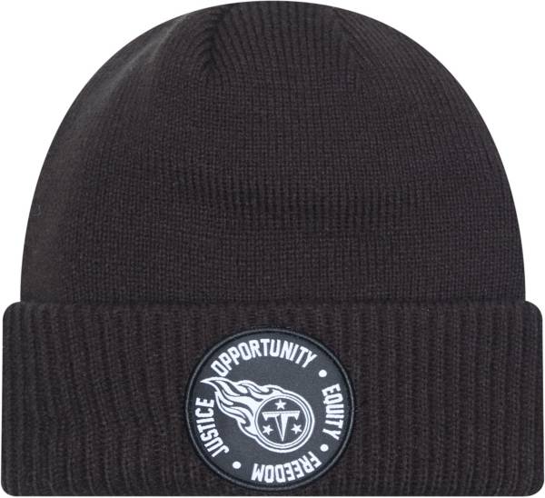 New Era Tennessee Titans Inspire Change Black Knit Beanie product image