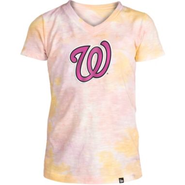 sorry, New Era Apparel Girl's Washington Nationals Tie Dye V-Neck T-Shirt is currently out of stock