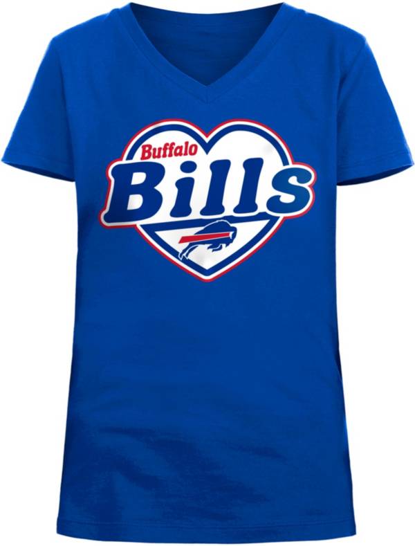 New Era Apparel Girl's Buffalo Bills Hearts Royal T-Shirt product image