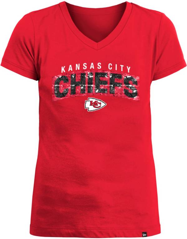 Kansas City Chiefs Boys Cross Pattern Short Sleeve T-Shirt - Red