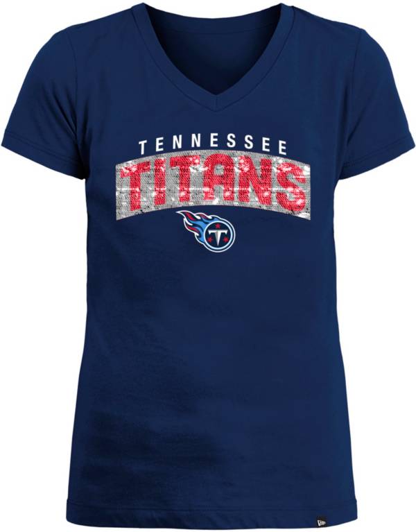 New Era Apparel Girls' Tennessee Titans Sequin Flip Blue T-Shirt product image