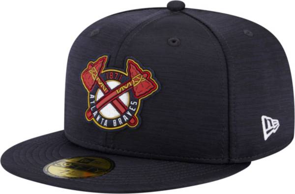 Men's Atlanta Braves New Era Gray White Logo 59FIFTY Fitted Hat