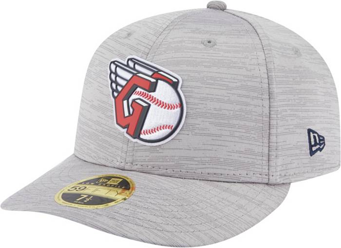 New Era Men's Cleveland Guardians Clubhouse Gray Low Profile 59Fifty Fitted  Hat