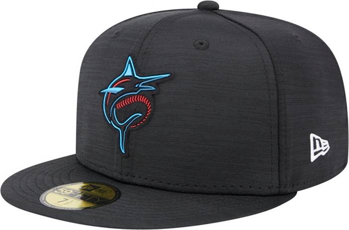 Miami Marlins New Era 2022 Clubhouse Trucker 9FIFTY Snapback Hat