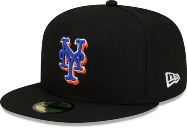 New Era Men's New York Mets Black Authentic Collection 59Fifty