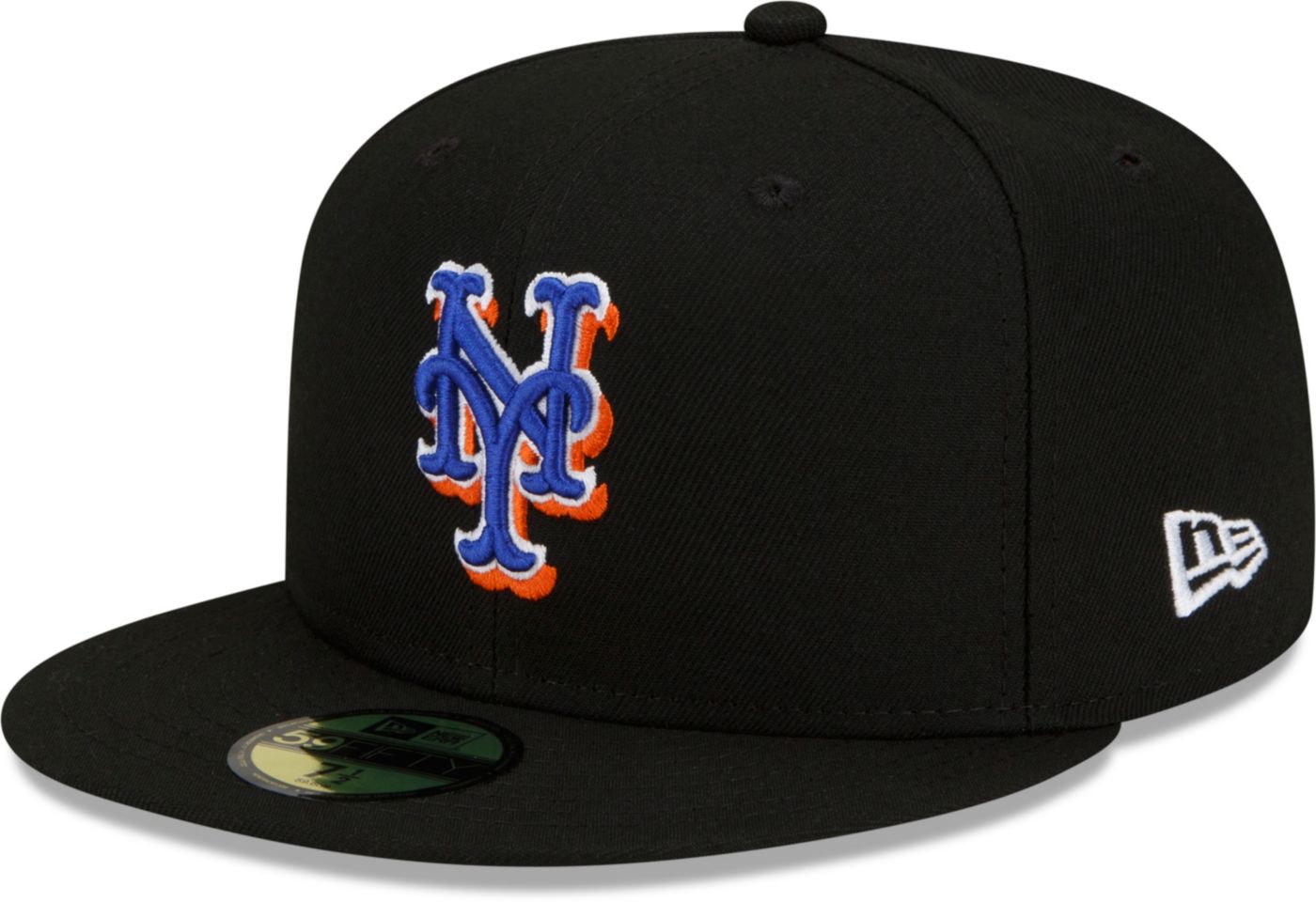 New Era Men s New York Mets Black Authentic Collection 59Fifty Fitted Hat Dick s Sporting Goods