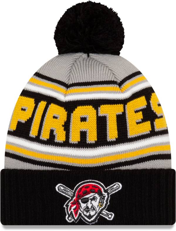 New Era Men's Pittsburgh Pirates Black Cheer Knit Hat product image