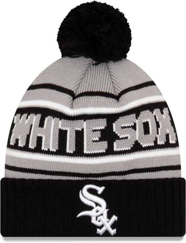 New Era Men's Chicago White Sox Black Cheer Knit Hat product image