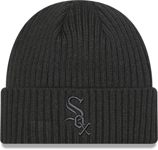New Era Men's Chicago White Sox Black 39Thirty Essential Stretch Fit Hat product image