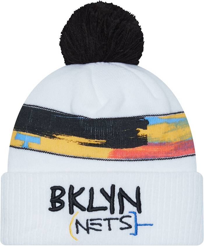 Brooklyn Nets New Era Cuffed Pom Men's Knit Hat