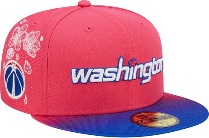 Men's New Era Blue/Red Washington Wizards 2021/22 City Edition Official 59FIFTY Fitted Hat