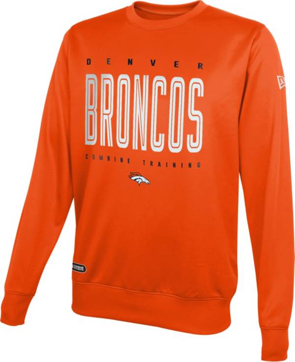 New Era Men's Denver Broncos Combine Top Pick Orange Crew Sweatshirt product image