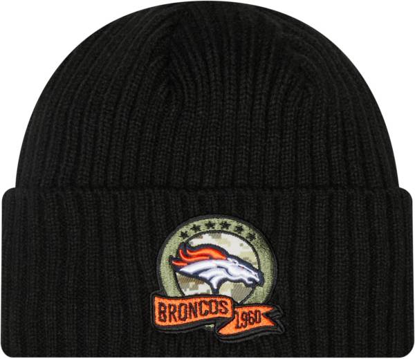 New Era Men's Denver Broncos Salute to Service Black Knit Beanie product image