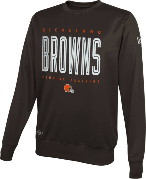 New Era Men's Cleveland Browns Combine Top Pick Brown Crew Sweatshirt product image