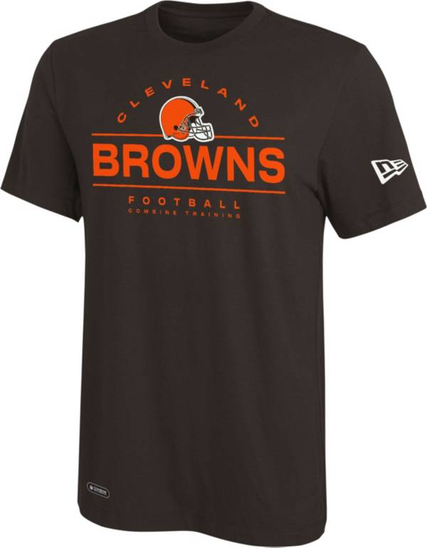 New Era Men's Cleveland Browns Combine Blitz Brown T-Shirt product image