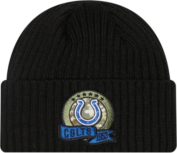 New Era Men's Indianapolis Colts Salute to Service Black Knit