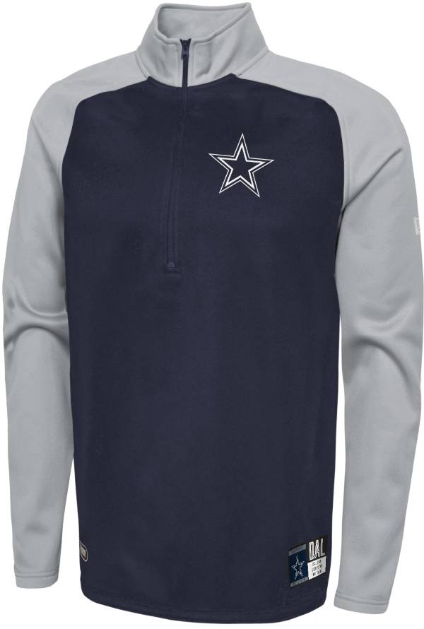 New Era Men's Dallas Cowboys Combine O-Line 2-Tone Half-Zip Pullover T-Shirt product image