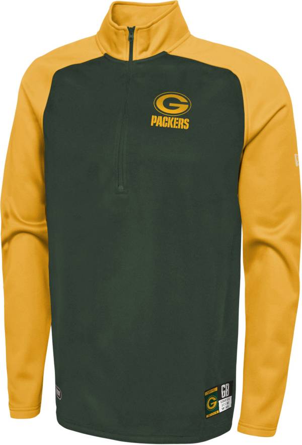 New Era Men's Green Bay Packers Combine O-Line 2-Tone Half-Zip Pullover T-Shirt product image