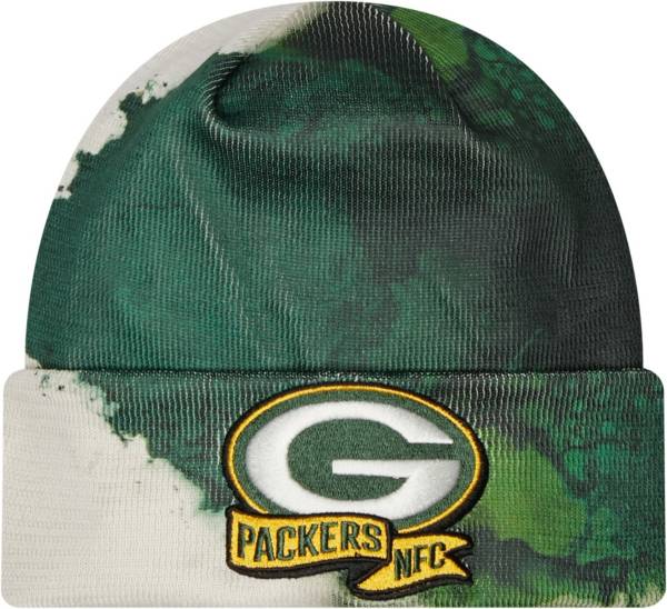 New Era Men's Green Bay Packers Sideline Ink Green Knit Hat product image