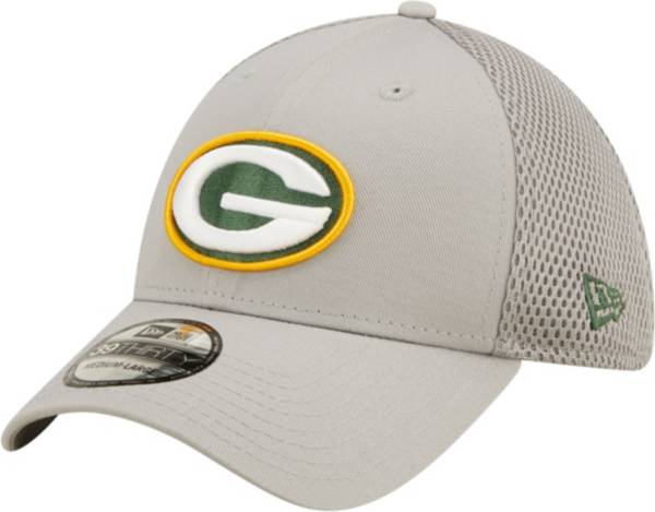 New Era Men's Green Bay Packers Team Neo Grey 39Thirty Stretch Fit