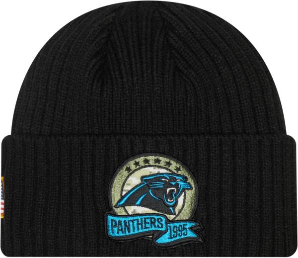 New Era Men's Carolina Panthers Salute to Service Black Knit Beanie product image