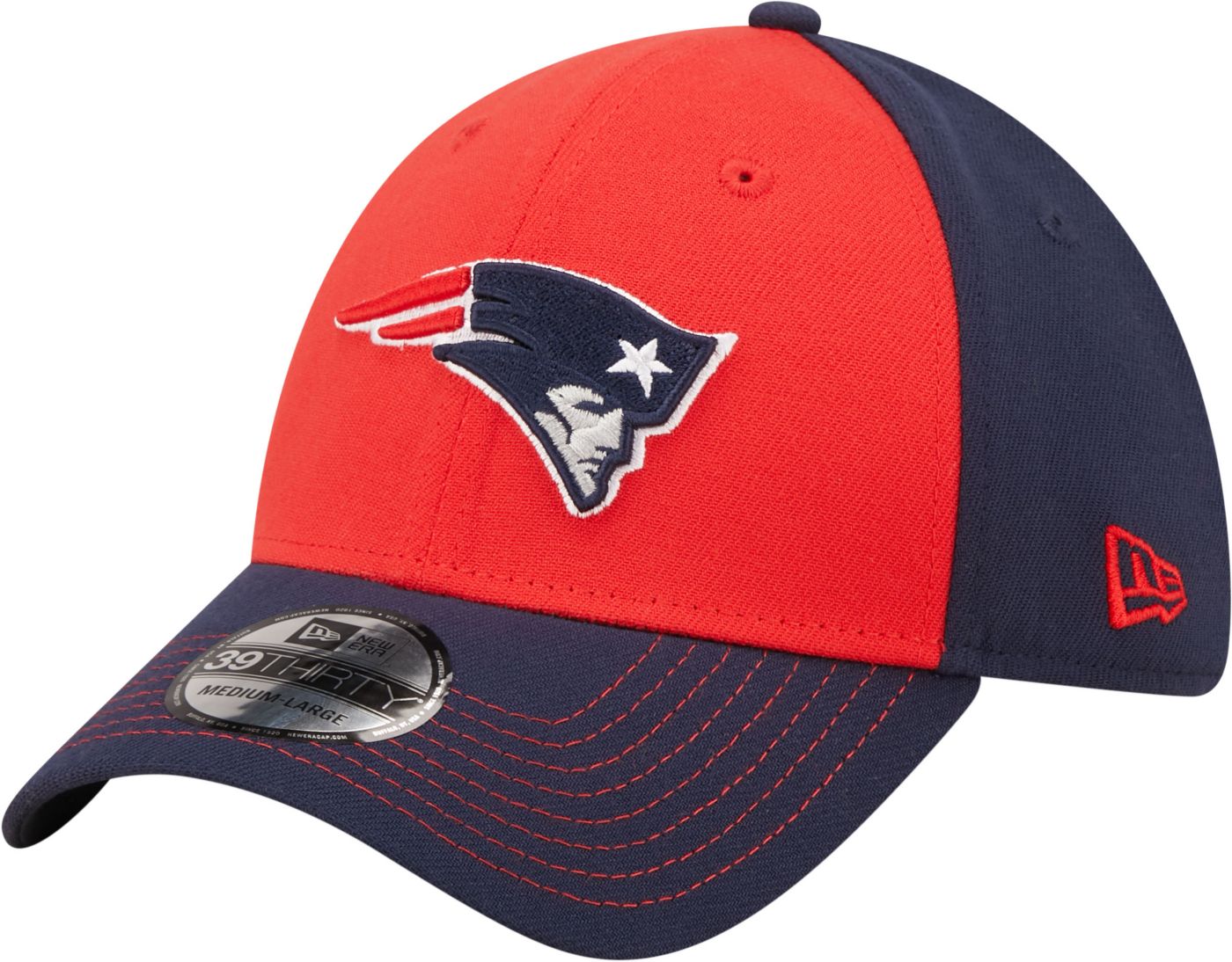 New Era Men s New England Patriots Classic Navy 39Thirty Stretch Fit Hat Dick s Sporting Goods